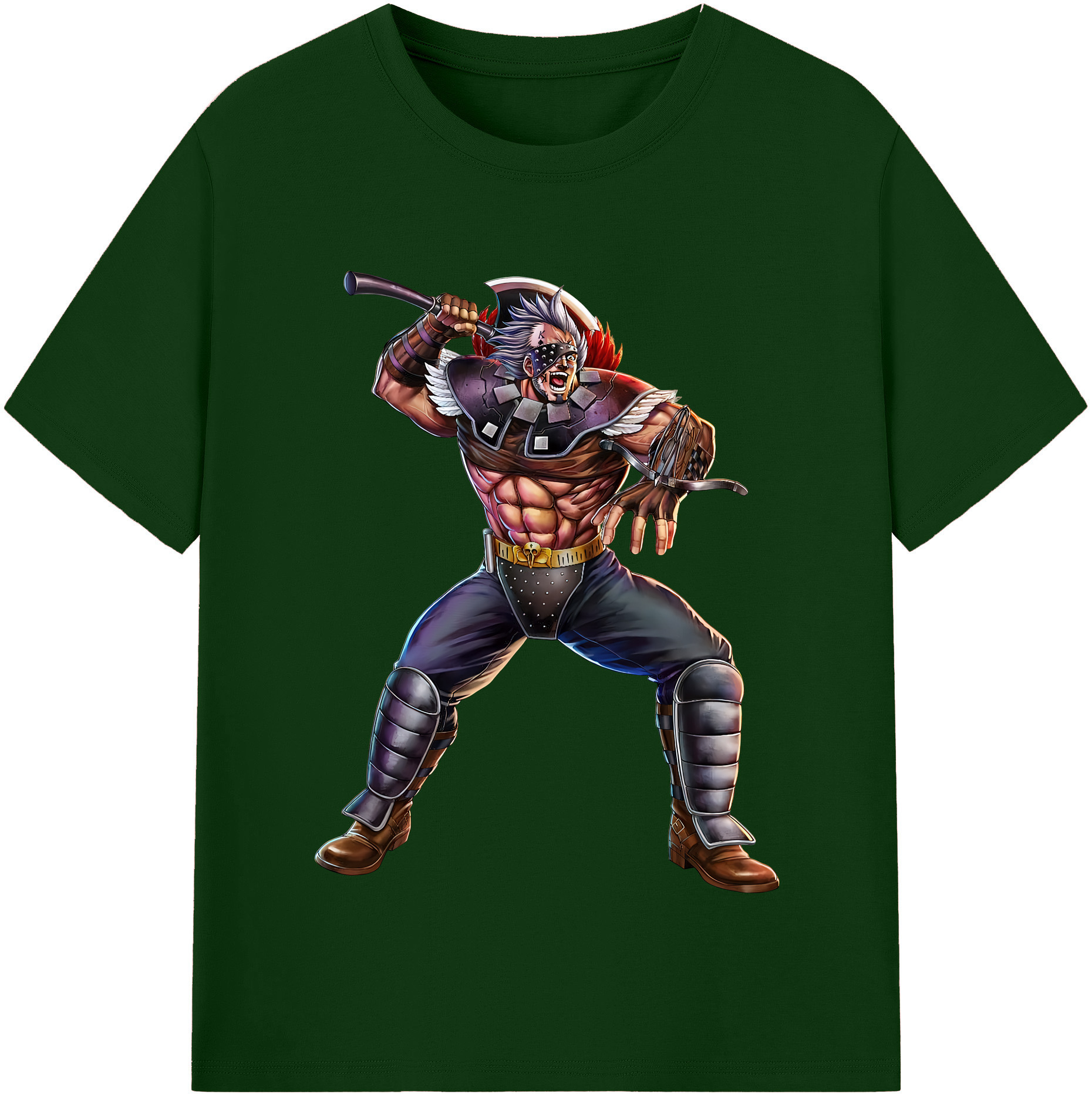 （画像用） 北斗の拳 Fist of the North Star 綿100％半袖Tシャツ（フロントプリント）